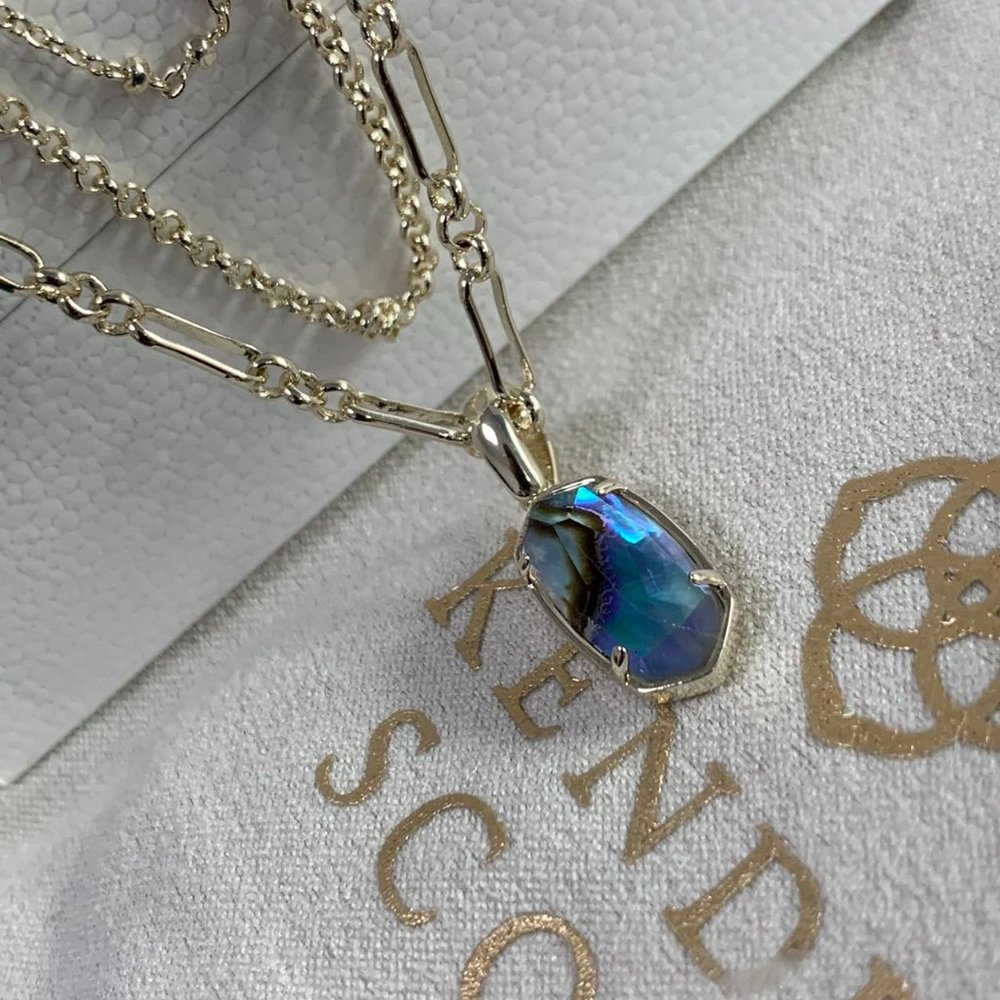 Kendra Scott Elisa Three-layer shell necklace collarbone chain Multi-layer - Picture 2 of 16